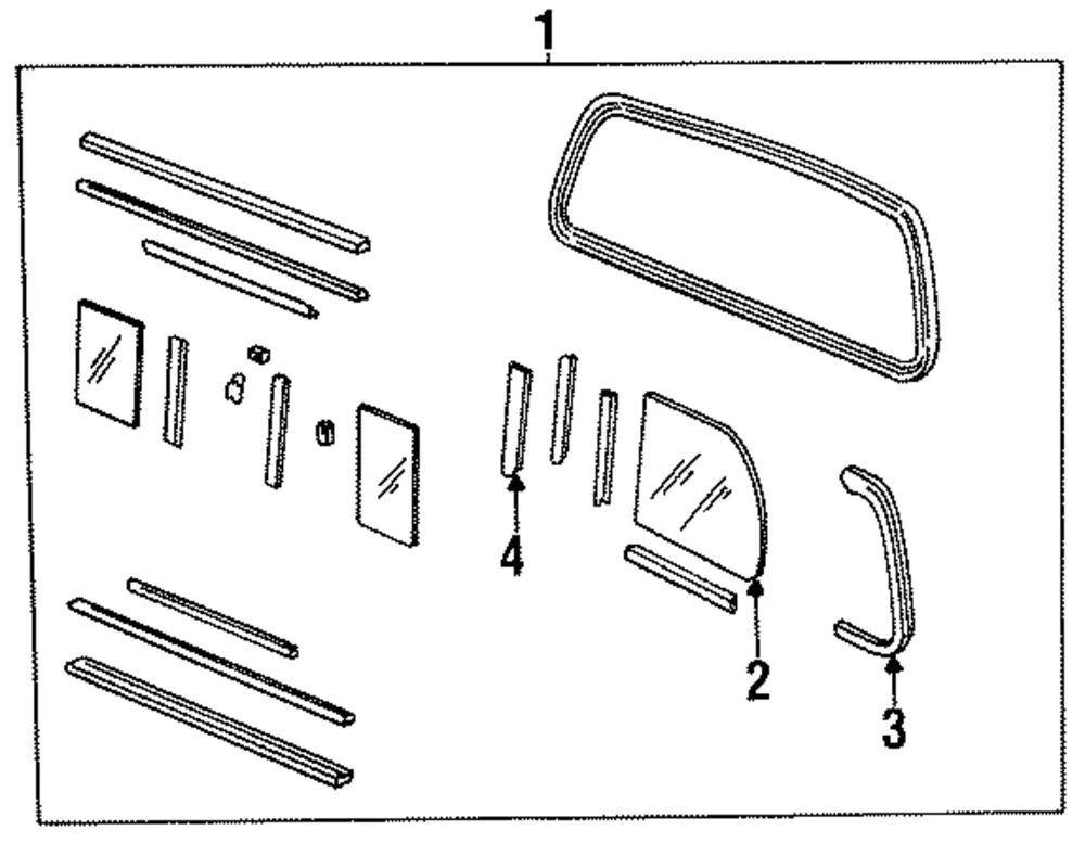 Glass Assembly - Mazda (zzm363931)